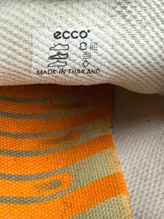 Ecco Leather Comfort Low Top Golf Shoes Sneakers Tan Men\'s Size 43 EU 10 US